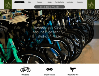sweetgrasscycles.com screenshot