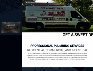 sweetmansplumbingservices.com screenshot