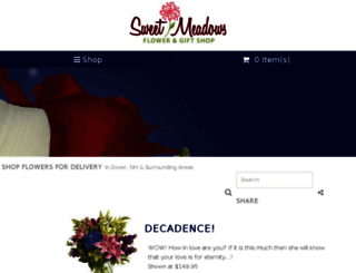 sweetmeadowsflorist.com screenshot