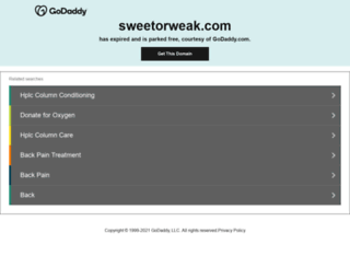 sweetorweak.com screenshot