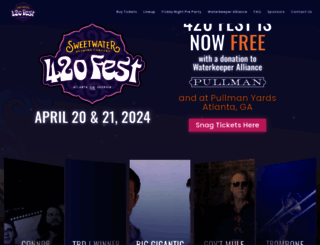 sweetwater420fest.com screenshot