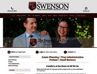 swensonlawfirm.com screenshot