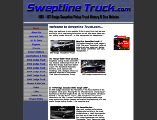 sweptlinetruck.com screenshot
