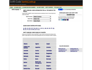 swift-code.bankslookup.com screenshot