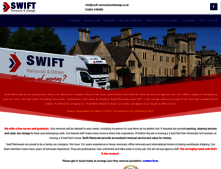 swift-removalsandstorage.co.uk screenshot