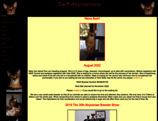 swiftabyssinians.com screenshot