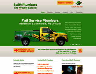 swiftplumbers.com screenshot