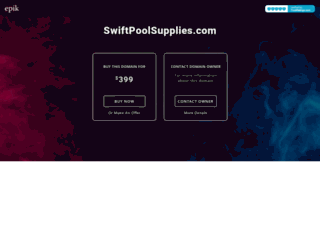 swiftpoolsupplies.com screenshot