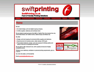 swiftprinting.co.uk screenshot