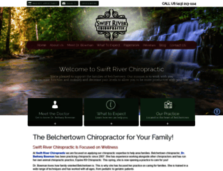 swiftriverchiropractic.com screenshot