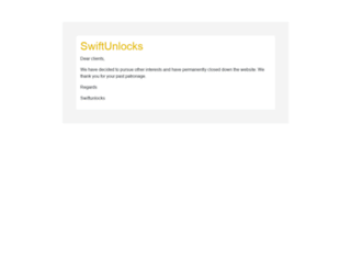swiftunlocks.com screenshot