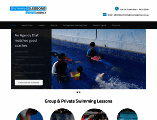 swimminglessonsagency.com.sg screenshot