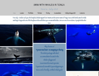 swimmingwithwhales.com screenshot
