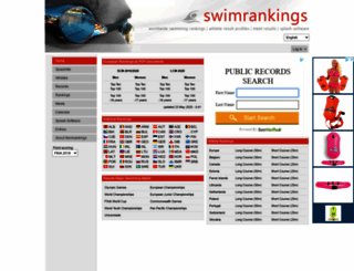 swimrankings.net screenshot