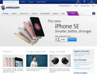 swisscom-mobile.ch screenshot