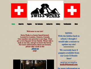swisspeakskennel.com screenshot