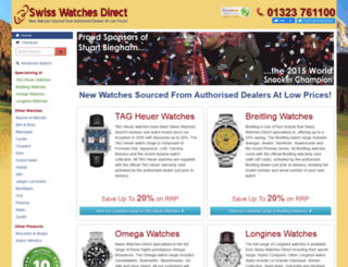 swisswatchesdirect.co.uk screenshot