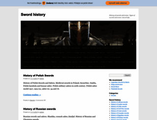 swordhistory.info screenshot