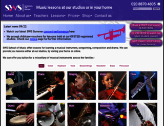 swsmusic.co.uk screenshot