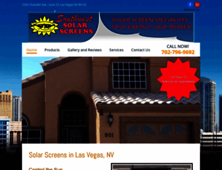 swsolarscreens.com screenshot