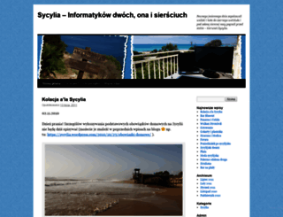 sycylia.wordpress.com screenshot