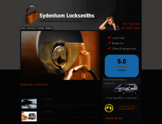 sydenhamlocksmiths.com.au screenshot
