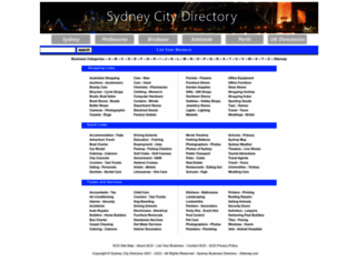 sydney-city-directory.com.au screenshot