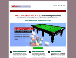 sydney-pool-table-removals.com.au screenshot