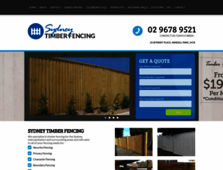 sydney-timber-fencing.com.au screenshot