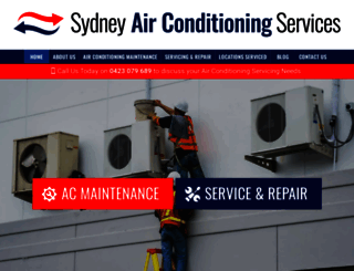sydneyairconditioningservices.com screenshot