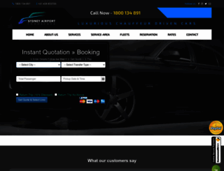 sydneyairporttransfer.com.au screenshot