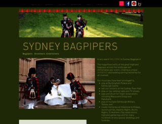 sydneybagpipers.com.au screenshot