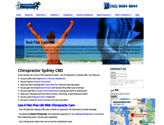 sydneycbdchiropractor.com.au screenshot