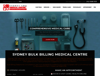 sydneycbdmedicalcentre.com.au screenshot