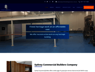 sydneycommercialbuilders.com.au screenshot