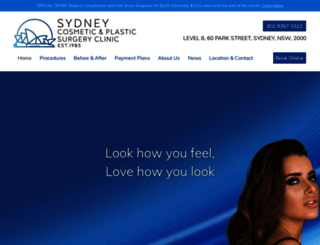 sydneycosmeticclinic.com.au screenshot