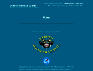 sydneydiamondsports.com.au screenshot