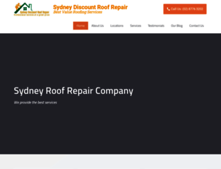 sydneydiscountroofrepair.com.au screenshot