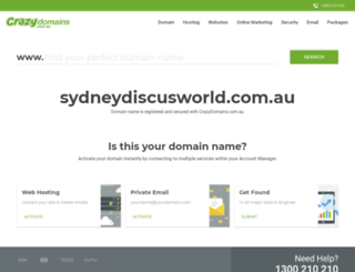 sydneydiscusworld.com.au screenshot