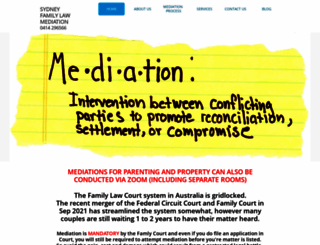 sydneyfamilylawmediation.com.au screenshot