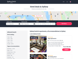 sydneyhotelsnet.com screenshot