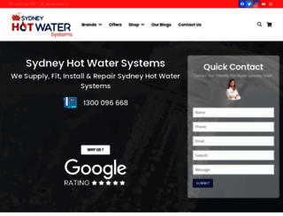 sydneyhotwatersystems.com.au screenshot