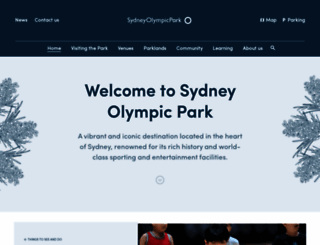 sydneyolympicpark.com.au screenshot