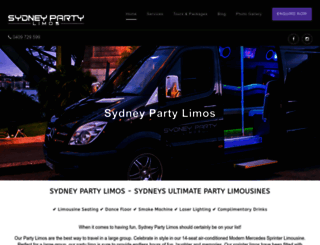 sydneypartylimos.com.au screenshot