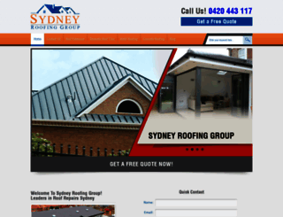 sydneyroofinggroup.com.au screenshot