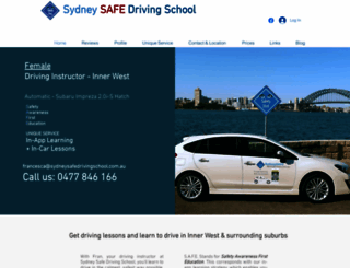 sydneysafedrivingschool.com.au screenshot