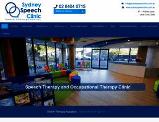 sydneyspeechclinic.com.au screenshot