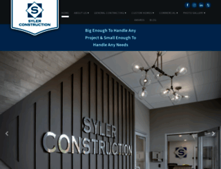 sylercustomhomes.com screenshot