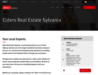 sylvania.eldersrealestate.com.au screenshot