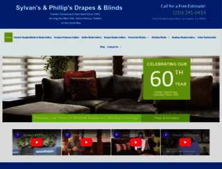 sylvansdrapesandblinds.com screenshot